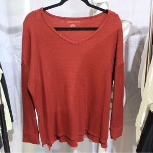 Rust colored American Eagle long sleeve top